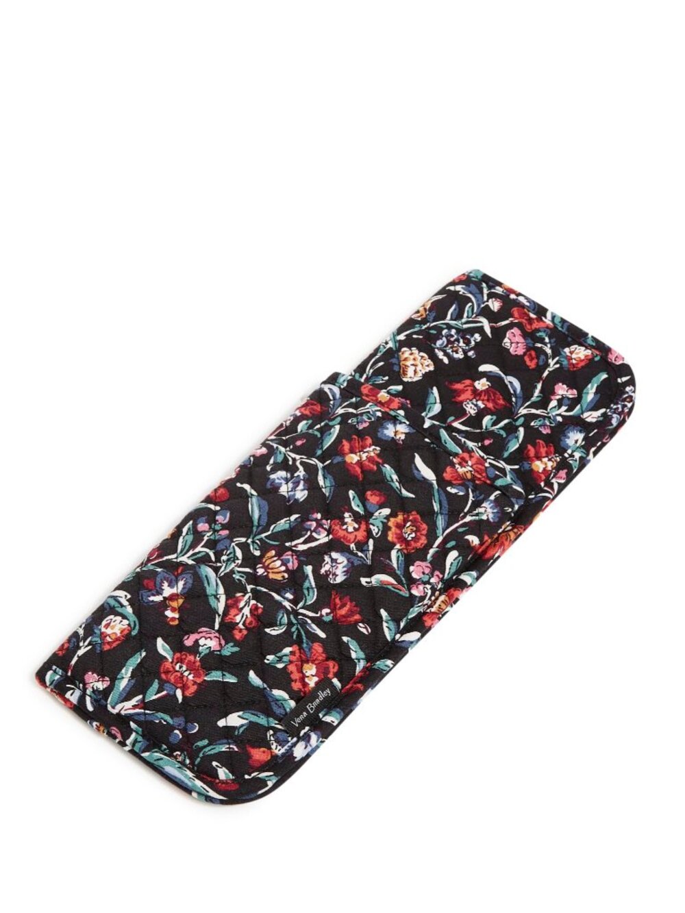 Vera Bradley Cotton Heat Resistant Curling & Flat Iron Holder - Perennials Noir